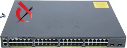 سوئیچ شبکه +PoE سیسکو مدل WS-C2960X-48FPD-L با 48 پورت گیگابیتی و پشتیبانی از فناوری PoE برای تأمین برق تجهیزات شبکه