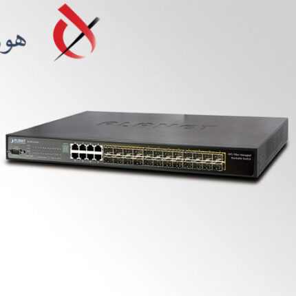 سوئیچ شبکه ۲۴ پورت SFP پلنت مدل SGSW-24240، مناسب برای ارتباطات پرسرعت فیبر نوری و شبکه‌های سازمانی