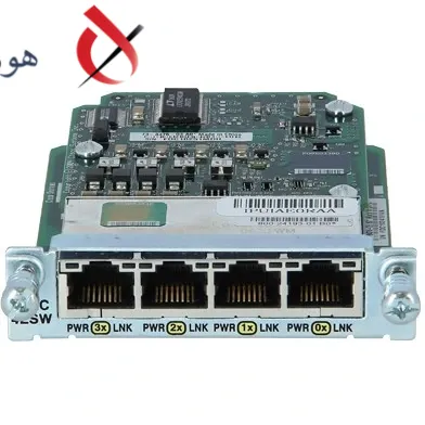 کارت ماژول شبکه سیسکو مدل Cisco HWIC-4ESW-POE