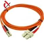 Meter LC-SC Multimode Duplex Fiber Patch Cord in Orange2