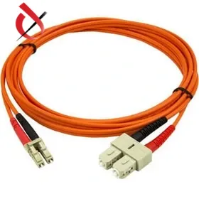 Meter LC-SC Multimode Duplex Fiber Patch Cord in Orange2