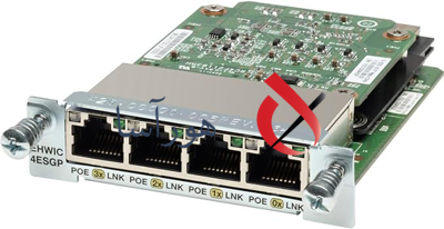 "کارت ماژول سیسکو EHWIC-4ESG با 4 پورت گیگابیت اترنت برای روترها"