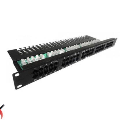 "پچ پنل 50 پورت تلفن (Patch Panel Tel) RJ11 برای سانترال و VoIP"