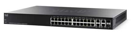 سوییچ شبکه 24 پورت Cisco SF300 با قابلیت مدیریت و طراحی رک‌مونت